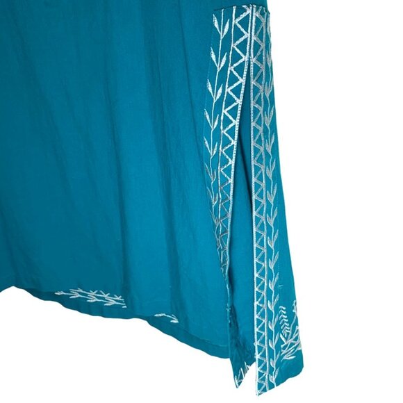 ROLLER RABBIT Embroidered Maxi Palm Springs Vibe Kaftan - Picture 7 of 8